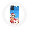 Coque - MANIACASE - Samsung Galaxy A32 4G - Anime One Piece Luffy - Souple - Blanc/Noir