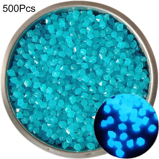 Comfortable Grip Unique Luminous Stone Practical Glow In Dark Rhombus Pebble