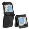 Premium Leather Case for Samsung Galaxy Z Flip 6 Flip 5 Flip 4 3 Credit Cards Slot Phone Bag Cover Shockproof Armor & S LINE