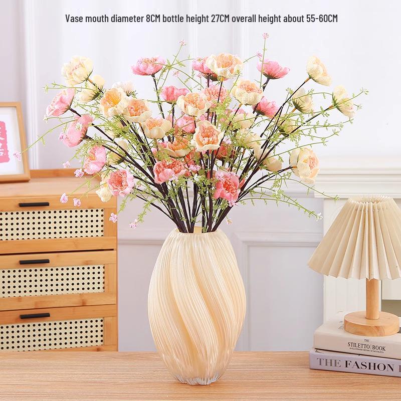 Стеклянная ваза для свежих или сухих цветов - Элегантный французский гидропонный домашний декор