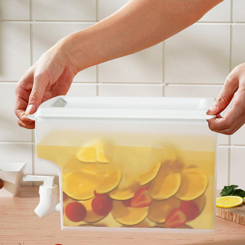 Cold Kettle Water Container Beverage Dispenser with Faucet Refrigerator Iced Cold Kettle Home Large