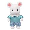 Sylvanian Families Doll Mouse ST Mark Certification Ages Toy Dollhouse Sylvanian Families EPOCH [Marshmallow Boy] Ne-105 3+