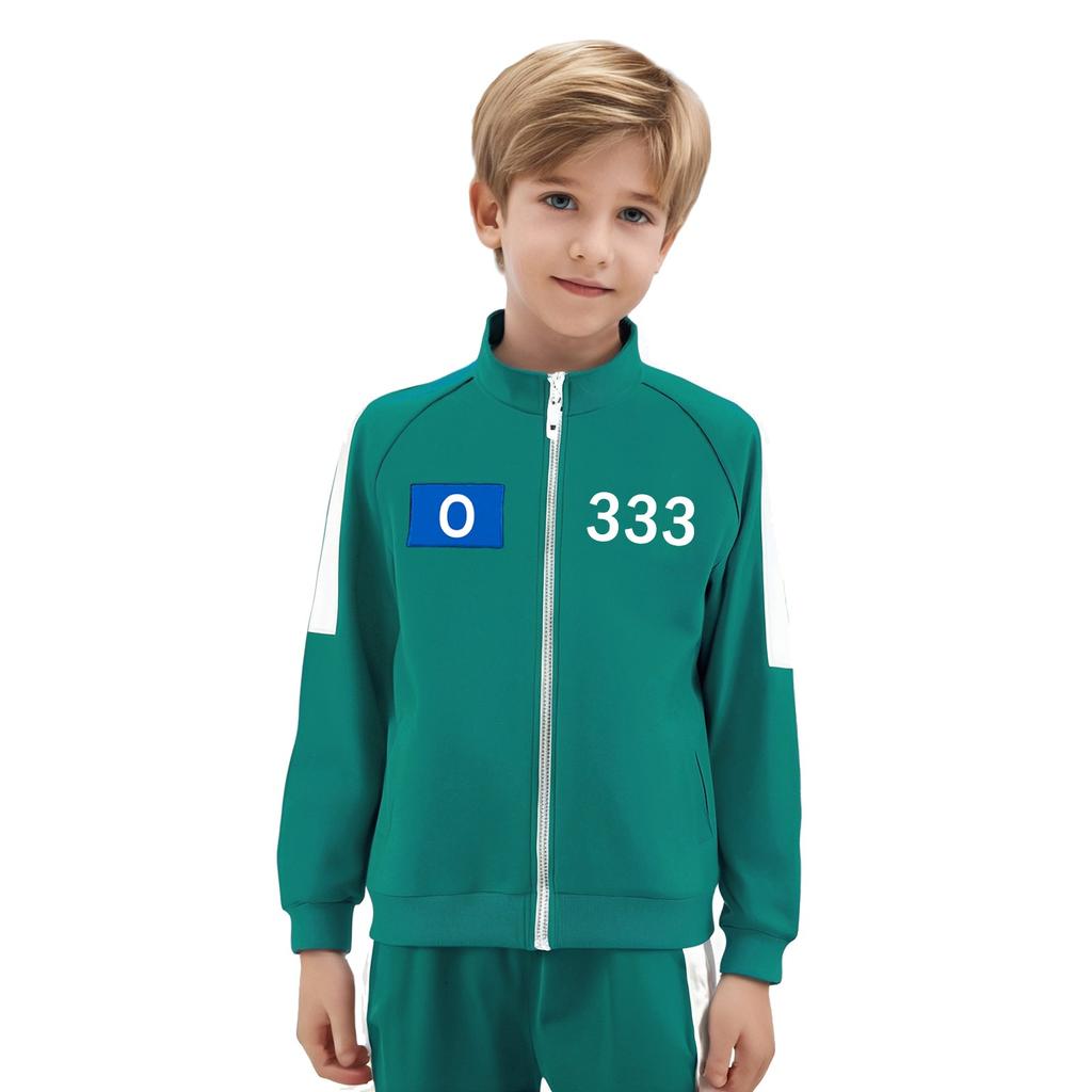 Children's Casual Fashion Print Long Sleeve Zipper Sweatshirts Top
