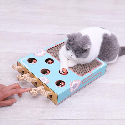 Кошка играет в хомяка, игрушка машина для хомяка, милые игрушки для кошек, котят, охота, игра, царапание, укус
