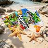 Custom Name Personalized Plants vs. Zombies Print Beach Towel, for Trip Camping Beach Party Home Decor, Birthday Gift for Family & Friends