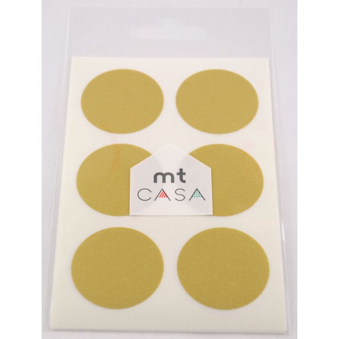 Masking Tape - Masking Tape MT Casa Seal Sticker rond en washi or - gold