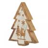 Hill Interiors Wooden Deer Snow Scene Tree Decoration