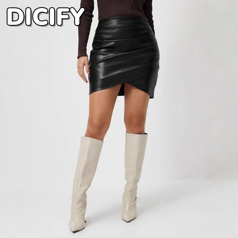 Женская модная повседневная юбка DICFY однотонная с принтом
