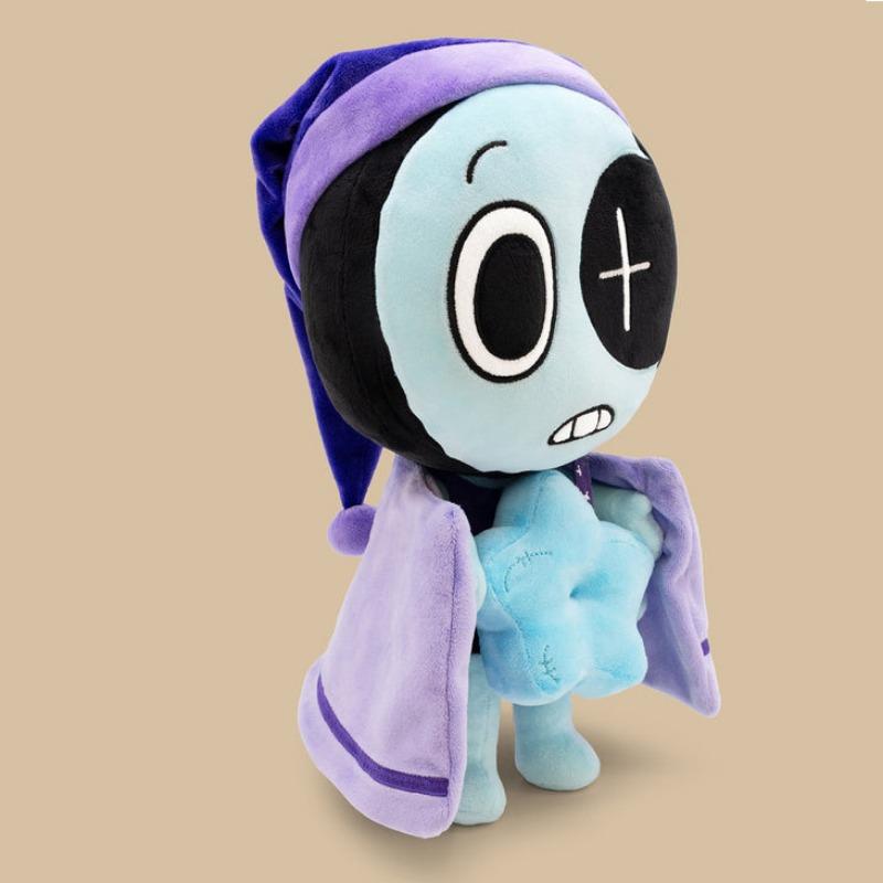 Anime Dandys World Astro Plush Toys Cute 4 Hands Clown With Magnetic Blue Star Collect Stuffed Doll For Kid Birthday Gifts Toys