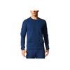 Sports Lifestyle Series Comfortable Soft Crew Neck Pullover Long Sleeve Sweatshirt Men Sweatshirt Navy-Blue CF2405