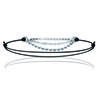 [J0815] - Silver Bracelet 'Billes' Black Silver - 3 Rows