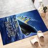 Custom Titanic Mat Personalized Name, Polyester Washable Indoor Entryway Rug, Gift for Christmas, Easter, Thanksgiving Day