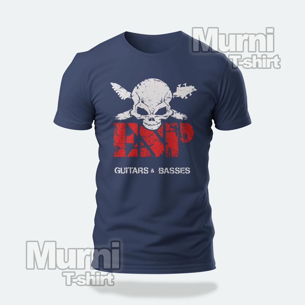 Летняя мотоциклетная ESP Guitars ЛОГОТИП S-4xl 2025 Новая Экологичная Мир в Душе Индивидуальность Мода Мечта Чувства Привлекающая Внимание
