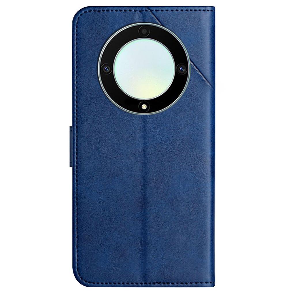 For Honor Magic5 Lite 5G/X9a 5G Case Line Pattern Wallet Leather Phone Cover with Wrist Strap