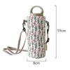 1 PC Canvas Water Cup Bag Water cup bag, simple hand-held hanging rope, diagonal span cup cover, milk tea insulated cup cover
