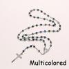 Hot Sale Vintage Crucifix Jesus Rosary Beads Chain Cross Necklace Virgin Mary Pendant