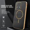 For Motorola Edge 40 Neo 5G Phone Case Carbon Fiber Textured Electroplated TPU Back Cover