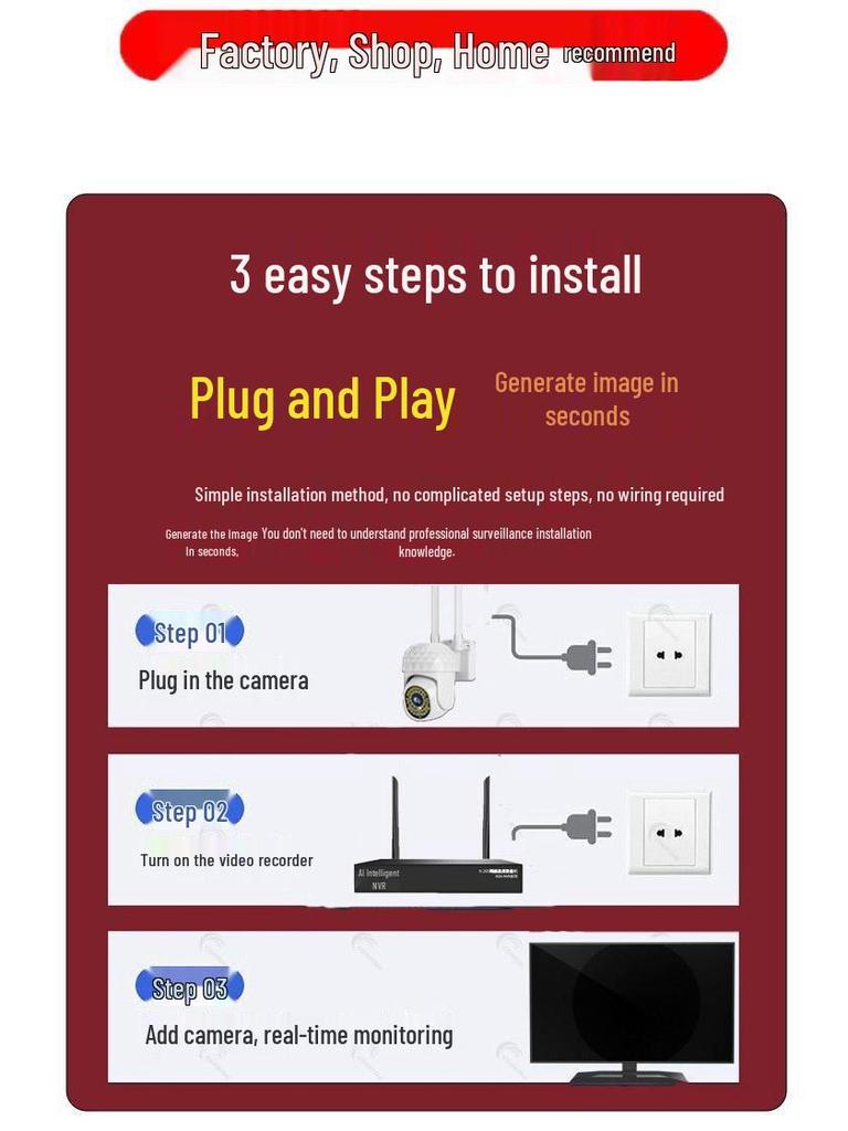 HD Wireless Rotating Camera Kit: All-in-One Indoor/Outdoor Remote Monitoring Device