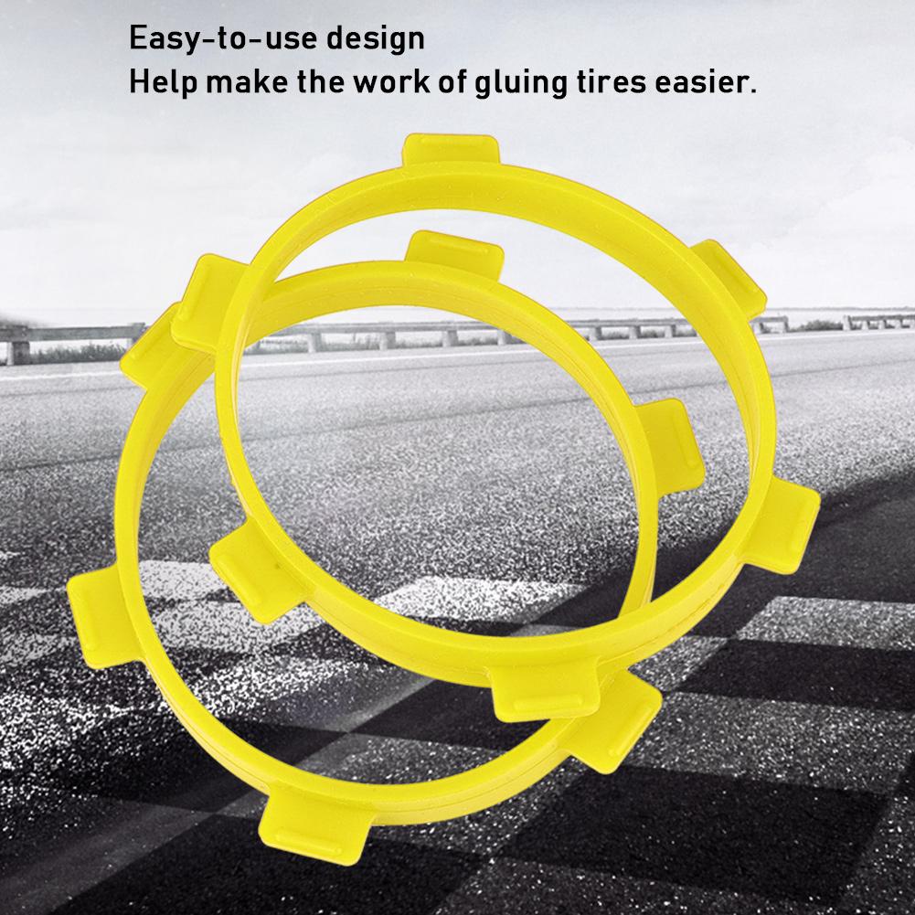 Tire Mounting Rubber Band Tool Accessories for RC 1/8 Off  Road Vehicles 1/10 Short   Trucks(Yellow )
