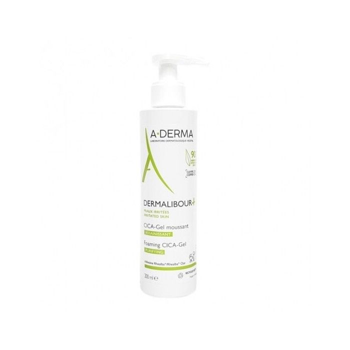 A-derma dermalibour+cica-gel moussant assainissant 200ml