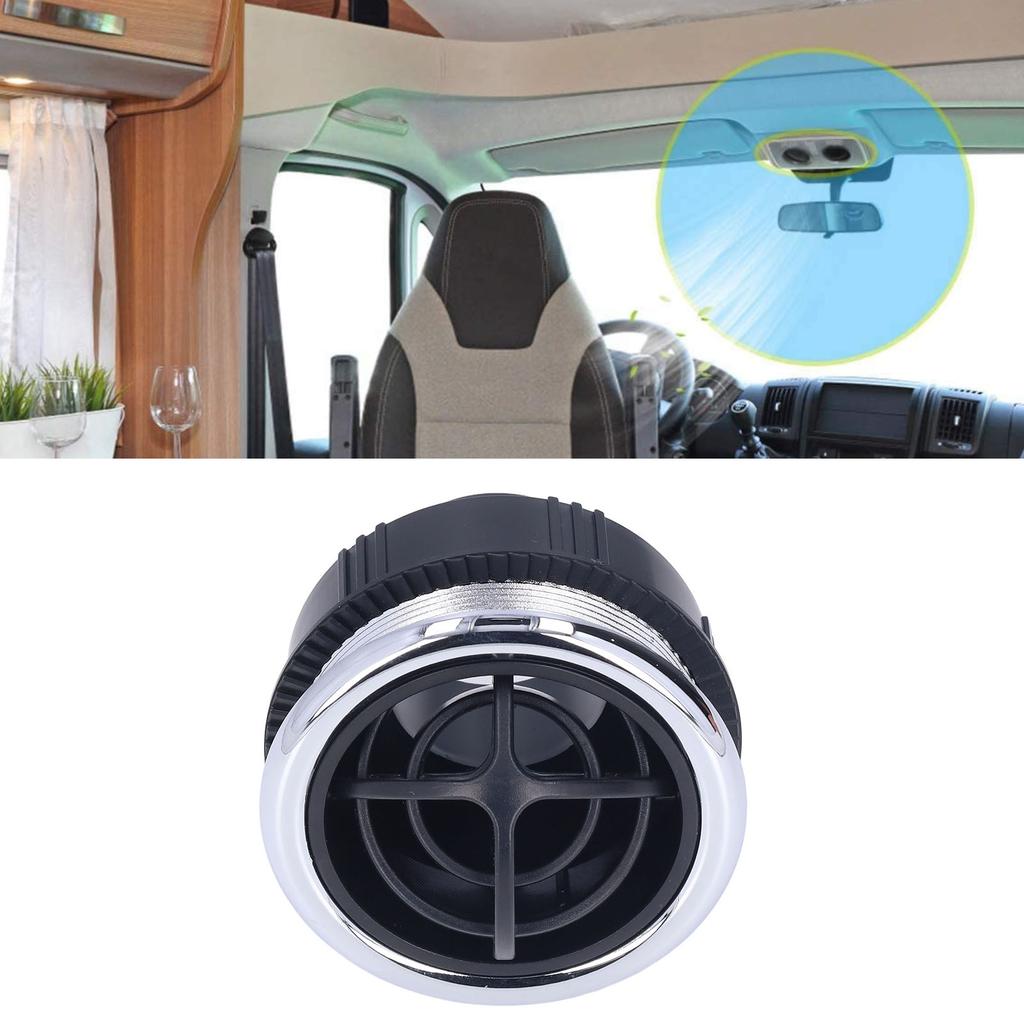 Round Air Conditioning Vent ABS AC Deflector Outlet Vent Thread Style for RV Bus Car