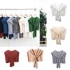 Solid Color Shawl Women's Outer Wear Fake Collar Knitted Small Small Shawl