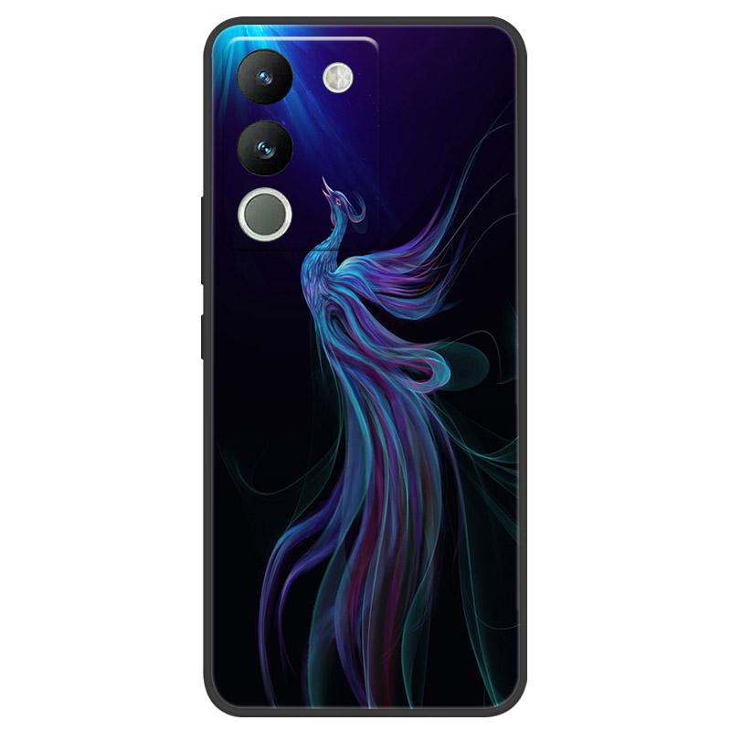Чехол для VIVO V29E V2317 Защитный чехол для камеры Для телефона VIVO Y200 5G Мягкий силиконовый TPU Задняя крышка V2307 Ударопрочный Fundas