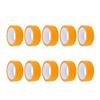 10Pcs Masking Tape Strong Adhesion Paper Paint Tape for Home Decoration Painting Orange