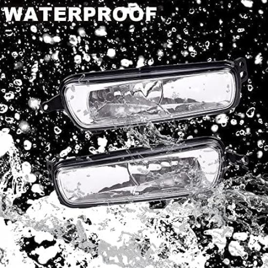 G-PLUS Front Bumper Fog Light W/Blubs Compatible With Ford Focus S SE ST Titanium 2015-2018/ Focus SEL 2017-2018 F1EZ15200A F1EZ15201A Driving Fog