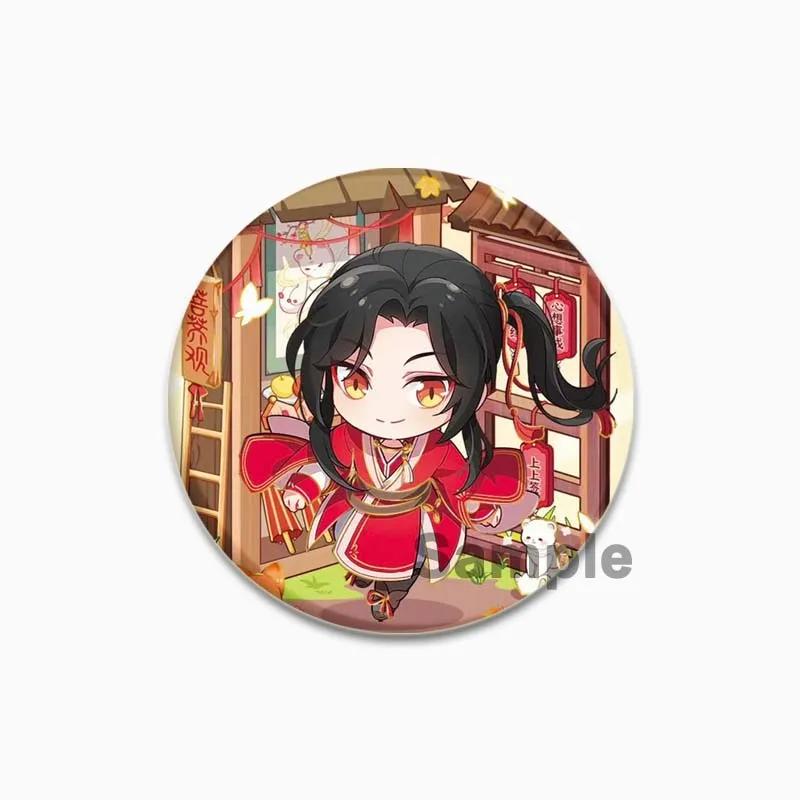 32/44/58 мм значок благословения небесного чиновника Huacheng Xie Lian аниме-броши ручной работы милые эмалевые булавки для воротника одежды украшения 44/58 мм