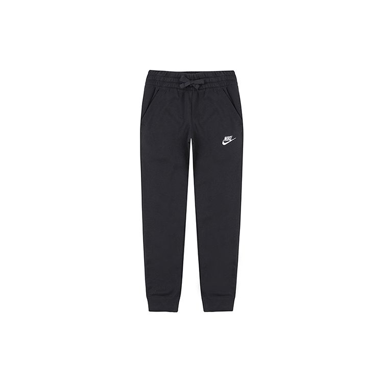 Nike Повседневный спортивный комплект с вышитым логотипом на флисовой подкладке Детская спортивная одежда Черный BV3634-010
