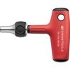 T-Shaped Cross-Handle Ratchet Screwdriver, C6/E6 Series, 1/4" Hex Bit Compatible, 1255.MR-80