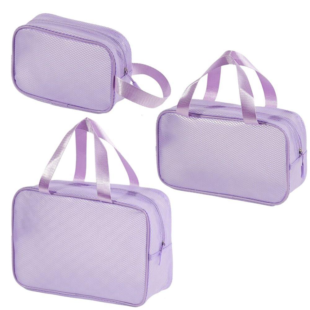Large Capacity Mesh Makeup Bag Zipper Toiletry Kit Bag New Make Up Organizer Case Travel