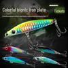 Lure Iron Plate with Fish Scale Pattern for Full Water Layer Fishing