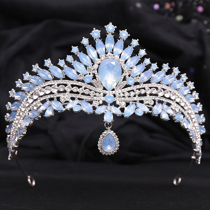 Luxury Queen Crystal Headwear Tiaras and Crowns Bridal Diadem Wedding Crown Girls Party Hair Jewelry Accessories