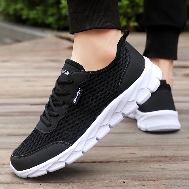 Fashion Summer Men Casual Sneakers Breathable Casual Flat Shoes Outdoor Non-Slip Walking Men Shoes Tennis Zapatos Hombres for Hombre