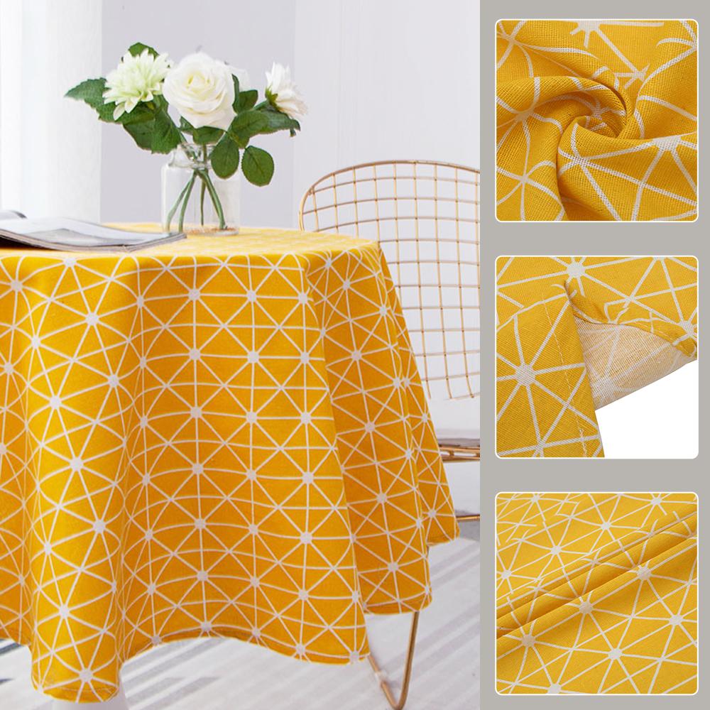 Скатерть круглая скандинавская, хлопок, лен, моющаяся, для банкета в отеле, скатерть для свадебной вечеринки, рождественского стола, для дома, декабря