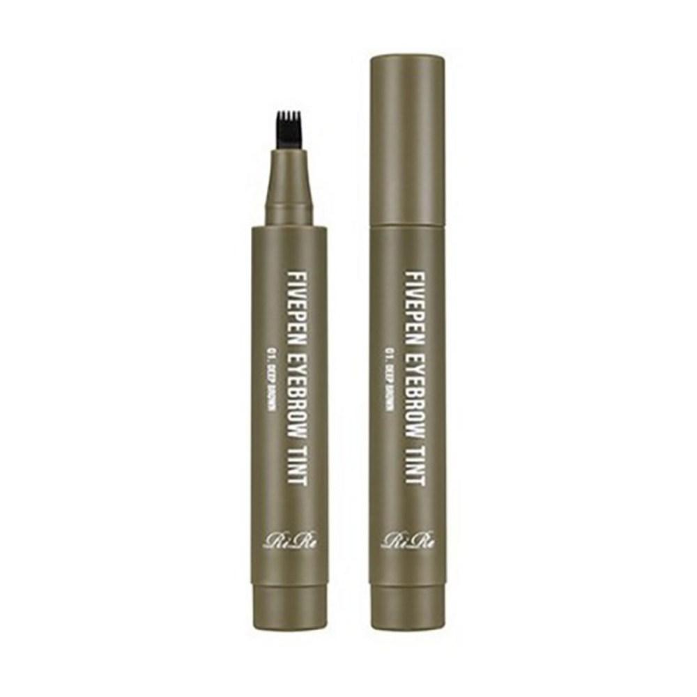 Lire Five Pen Eyebrow Tint 2,5 г, 1 шт., 01 темно-коричневый