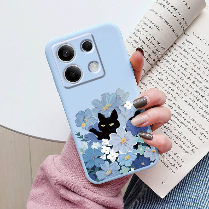 Cartoon Case For Redmi 13C 4G 5G 13R Note 13 Pro Redmi13 Note13R Poco C65 M6 Pro X6 PocoM6 Cute Cat Cover Soft Bumper Couple