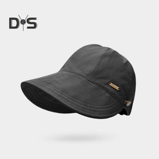 Outdoor Hat Sun Protection Anti-UV Wide Brim Solid Color Adjustable Head Circumference Foldable Lightweight Gardening Travel Sun Hat