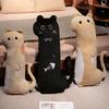 Черный кот длинная подушка-игрушка плюшевая кукла кукла кошка кукла для девочки для сна успокаивающая кукла