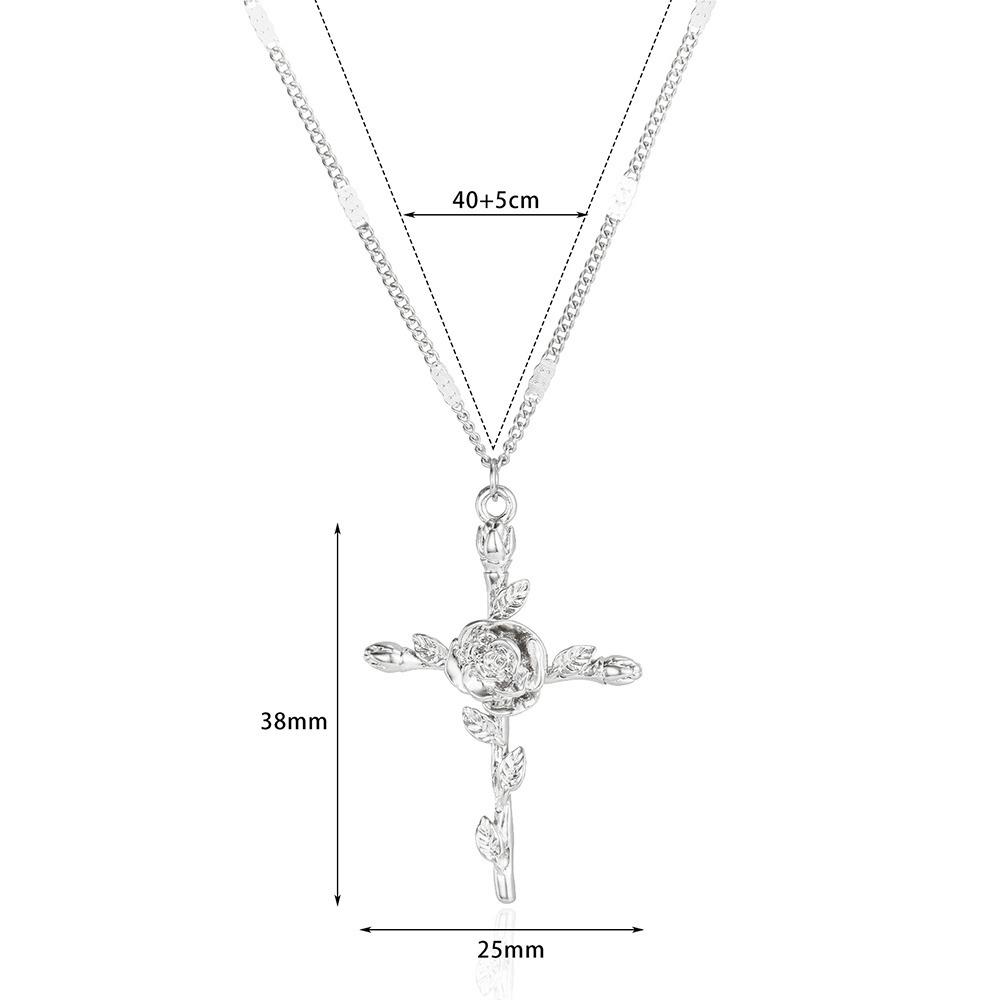 Нержавеющая сталь Иисус Крест Ожерелье Для Женщин Мужчин Золотой Цвет Каравака Ангелы Распятие Кулон Чокер Рэпер Украшения Хип-Хоп Подарок
