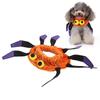 Dog Funny Collar Soft Spider Shaped Interesting Dog Collar for Halloween Christmas PartiesM