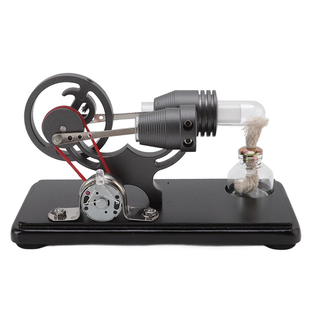 Stirling Engine Model Kit Black Stirling Engine Generator Model Physical Science Experiment Model