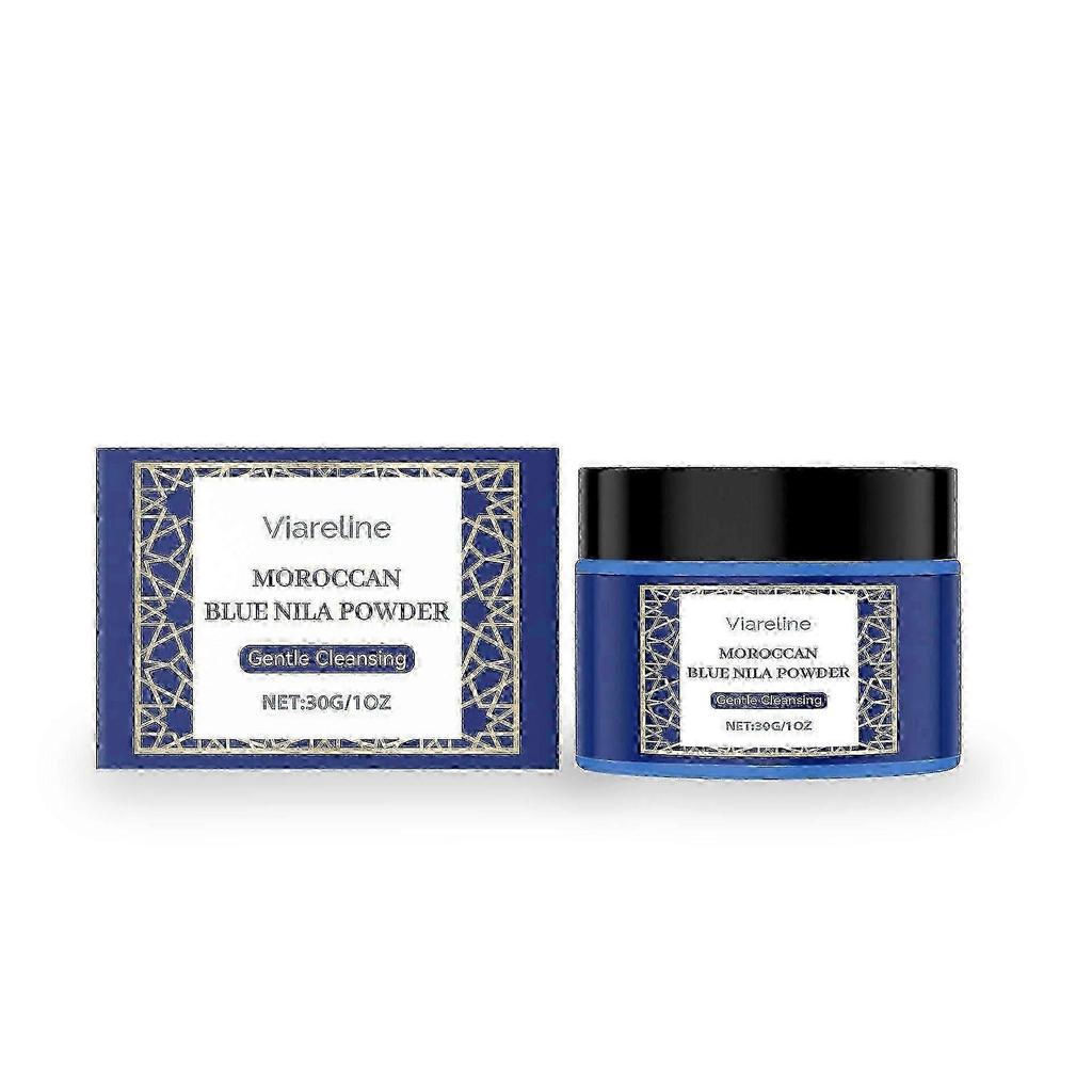 Nila Powder for Skin, Moroccan Nila Facial Mask, Brightening & Skin Smoothing Clay Mask with Indigo Powder, Nila Powder for Skin Nourished an