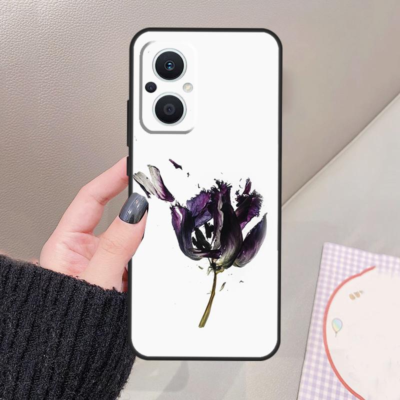 Цветы Прессованные Чехол Для OPPO Reno 12 F 11F 13F 14F 10 13 14 15 Pro 7 8 Lite OPPO Find X8 X6 X5 X9 Pro Чехол