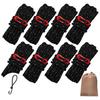 DaLaCa Paracord Tent Rope Tarp Rope Ranch Rope со светоотражающим материалом Толщина 4 мм Длина 4 м Набор из 6 8 10 Грузоподъемность 300 кг Гибкая фурнитура