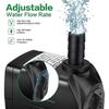 Water Pump Submersible Water Pump 400gph 1500l/h Ultra-quiet 25w Fountain Pond Aquarium Fish Tank Pump With 48 Hours Anti Dry Burning1pcs