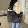 Холщовая сумка женская сумка через плечо большая вместительная сумка для поездок на работу однотонная сумка