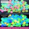 Luminous Stones Glow In The Dark Pebbles Glowing Stones Outdoor Walkways Home Garden Yard Decor Fish Tank Pebble Rocks